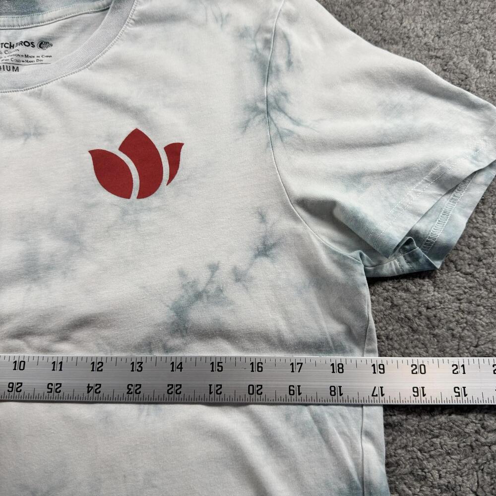 Dutch Bros Coffee Women's Tie-Dye T-Shirt with Red Logo Size Medium SEE PICS - Picture 6 of 11